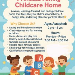 Daycare, Certified Teacher 