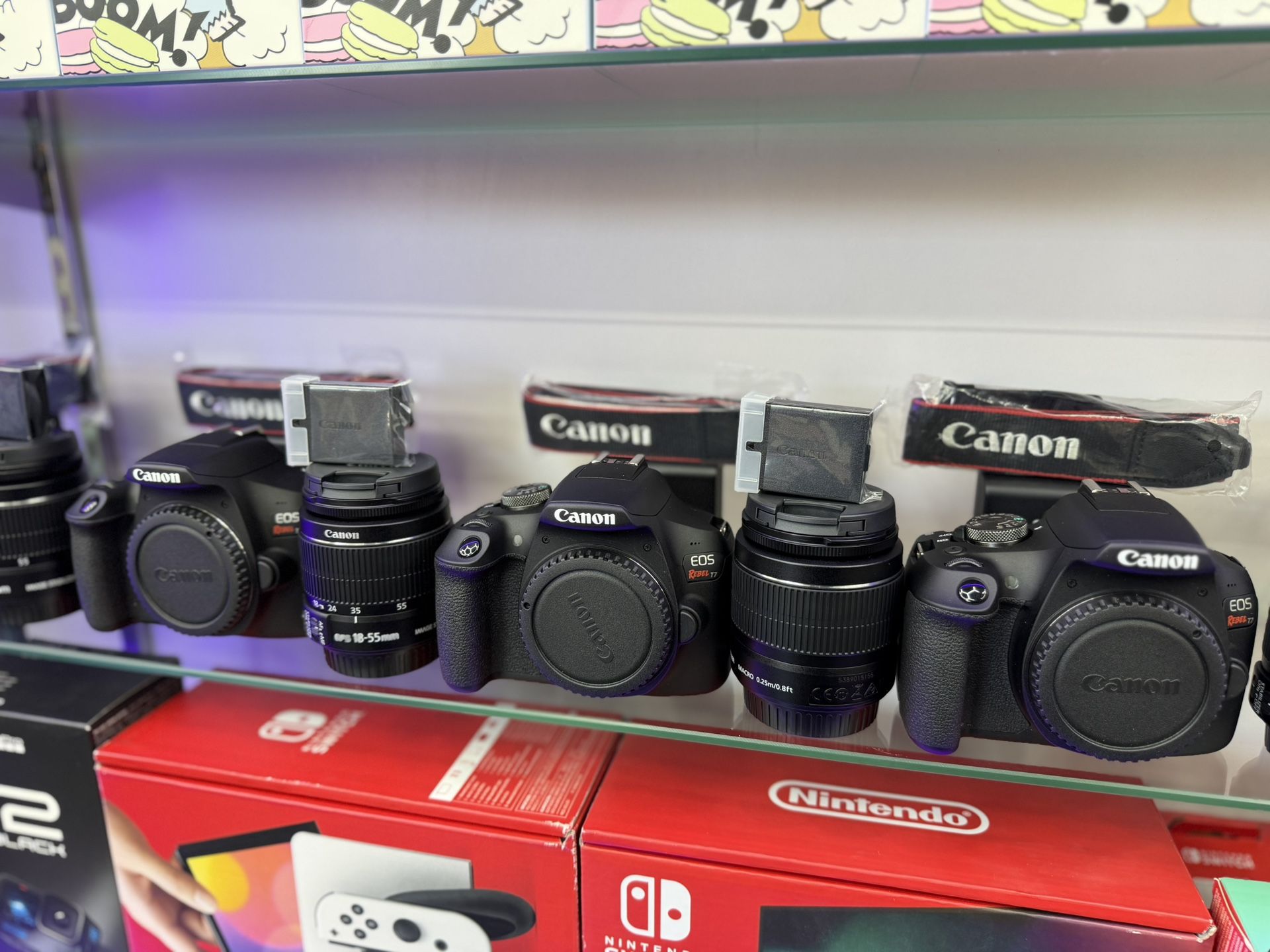 Canon - EOS Rebel T7 DSLR Video Camera with 18-55mm Lens - Black ((Take It Home In Payments/ llévatelo a casa en pagos)