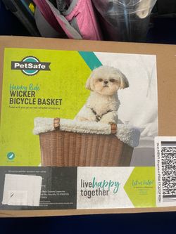 PetSafe Happy Ride Wicker Bicycle Basket