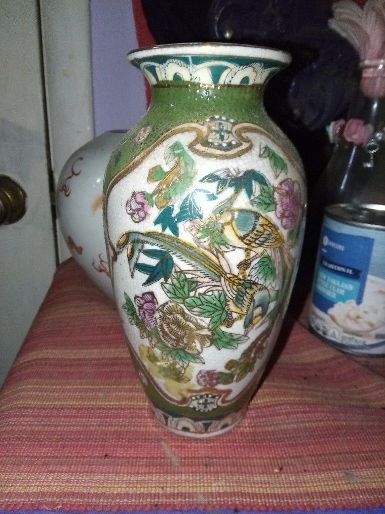 Beautiful Japanese Hand PaintedPorcelain Vaces