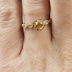 Custom Sapphire & Diamond Engagement Ring