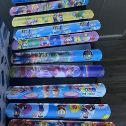 10 slap bracelets mario bros 