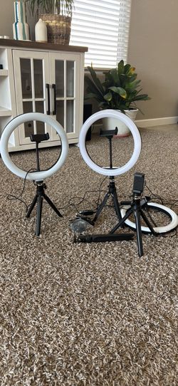 3 Ring light creator Set w mics and