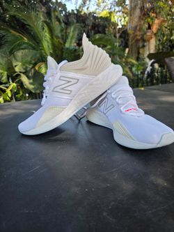 New Balance White Low-Top Sneakers