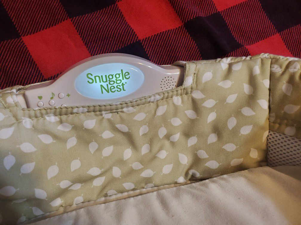 Snuggle Nest Baby Bed Travel Portable Lights And Sounds