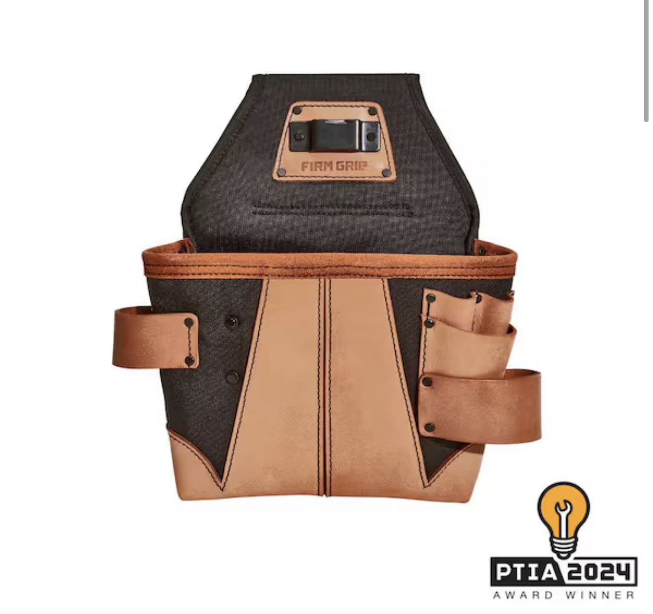 FIRM GRIP Build-A-Rig Hybrid Leather/Nylon Carpenter Tool Pouch
