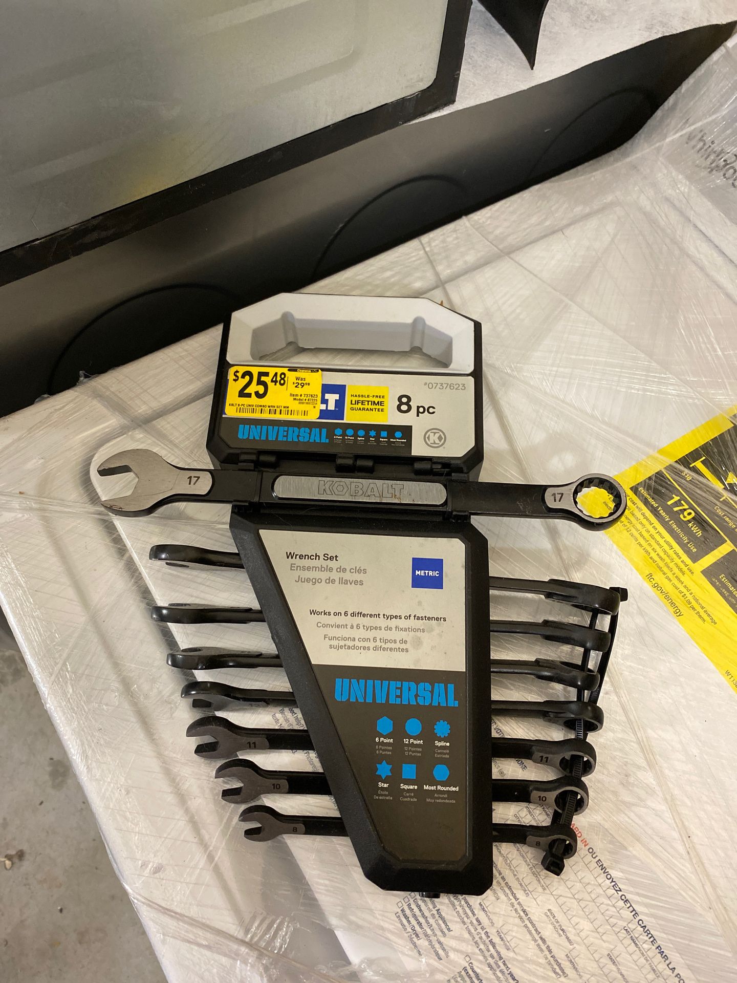 Kobalt Metric wrench set 8piece