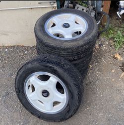 Rare Bmw E30 Honda Civic Wheels Rims 4 Lug