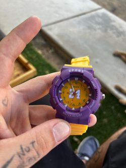 Lakers Kobe Bryant style watch.