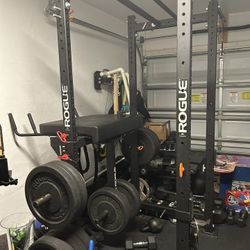 Rogue R-3 Squat Rack + Reverse Hyper
