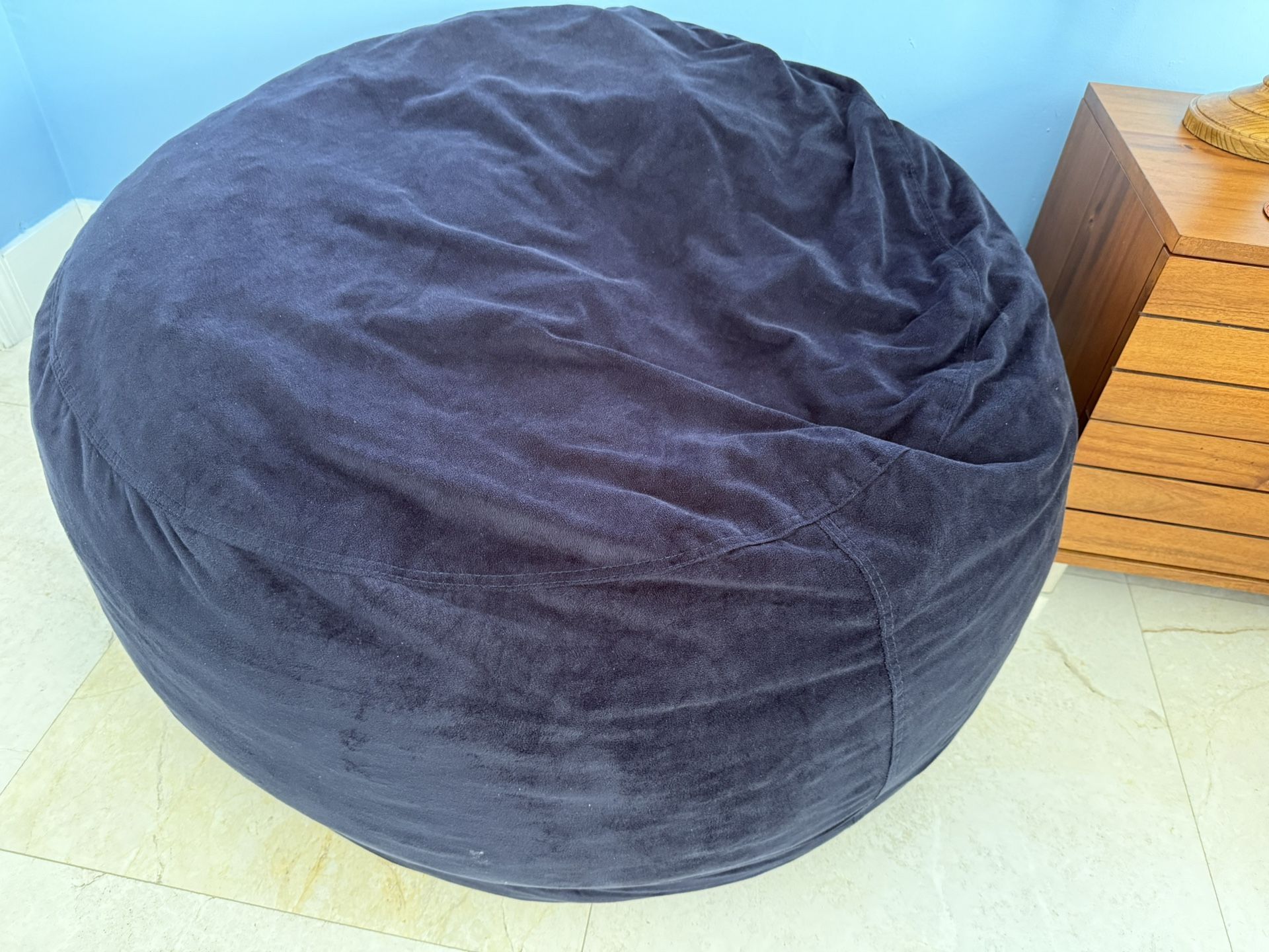 Navy Bean Bag Chair 3ft