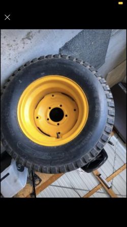 Tractor tire and rim