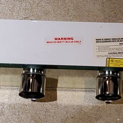 Mirrored Bathroom Bar Light with six lights