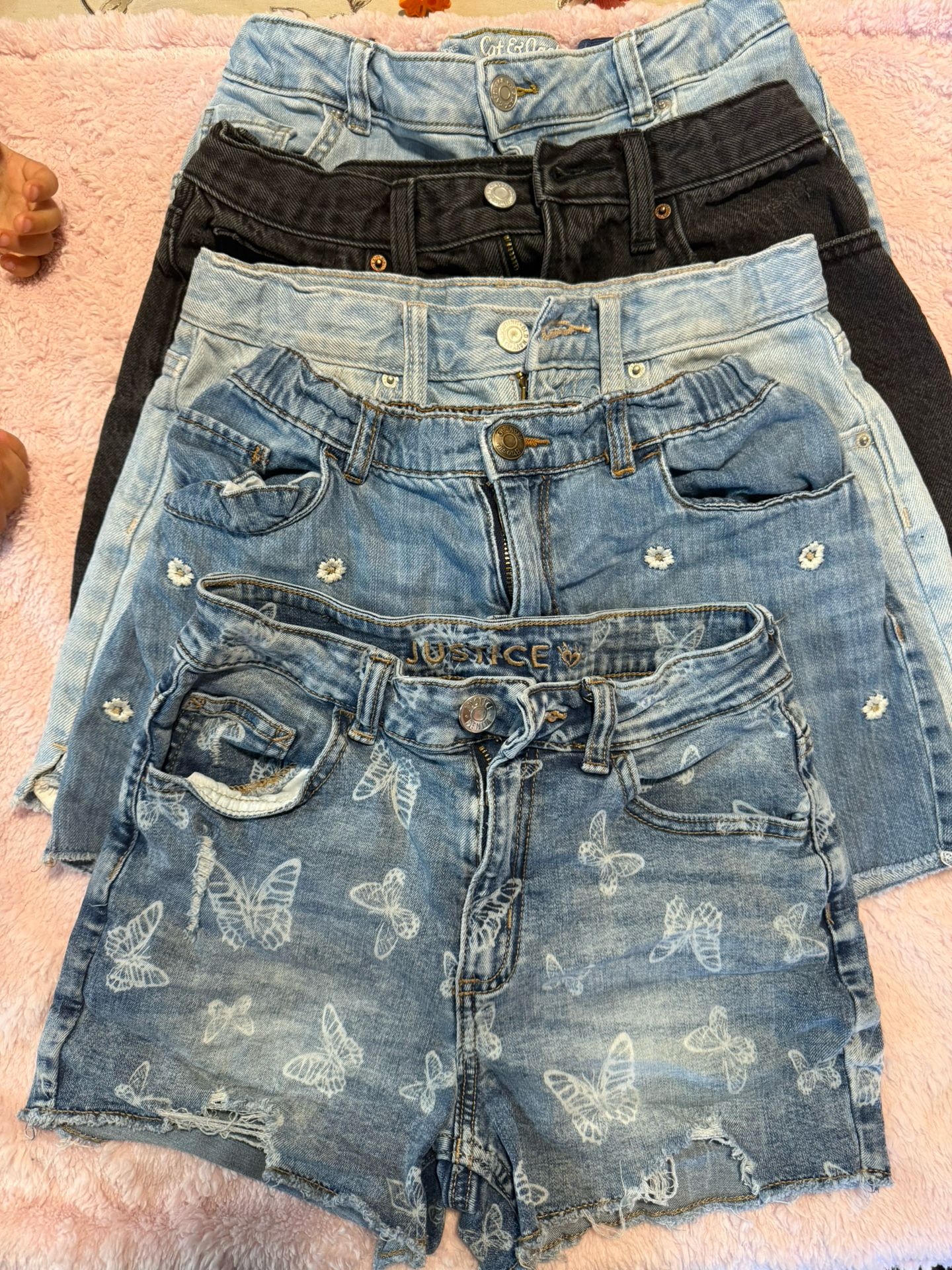 5 Girl Jean shorts (Size 14)