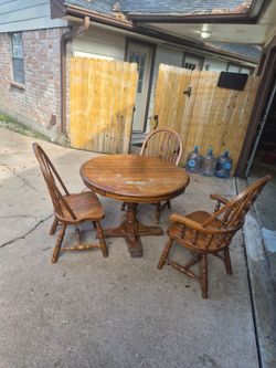 Table and 3 chairs