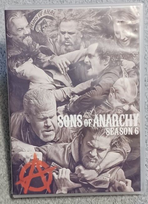 Sons Of Anarchy DVD Season 6 Show Movie 5 Disc Set Bikers Motorcycle Gang