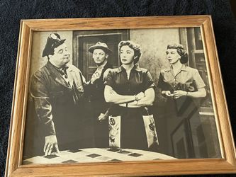Honeymooners Tv Show Black & White Print