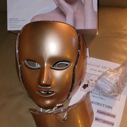 Brand New - 7 Color Led Facial/Neck Light Therapy Mask
