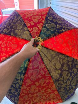Decorative Boho Patchwork Umbrella Parasol