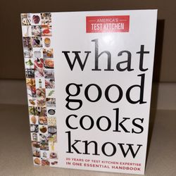 America's Test Kitchen what good cooks know Cookbook