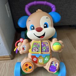 Fisher-Price Laugh & Learn Baby & Toddler Toy Smart Stages Learn With Puppy Walker, Educational Music Lights And Activities 