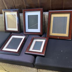 traditional-style wooden picture frames
