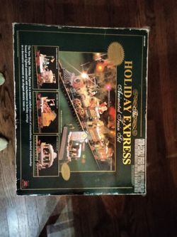 Vintage Holiday Express Model Train Set