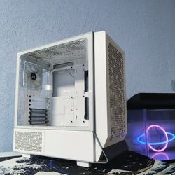 Thermaltake White Gaming PC Case with 4 Fans