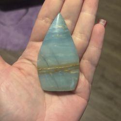2.5” Caribbean Calcite Teardrop Freeform
