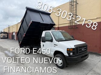 2011 FORD E450 COMMERCIAL DUMP TRUCK VOLTEO NUEVO