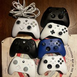 4 Wireless Xbox Controllers/3 Wired Controllers/ 2 Headsets With Mic