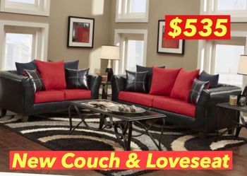 New couch and Loveseat set! More Sofa sectional mattress and Boxspring deals available
