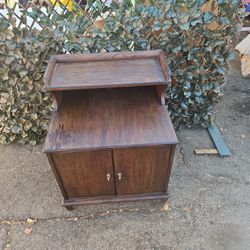 Solid Oak Shelf Cabinet
