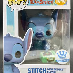 Stitch on Record Player Funko Pop shop exclusive