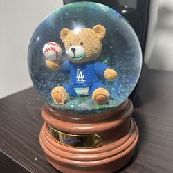 Los Angeles Dodgers Teddy Snowglobe