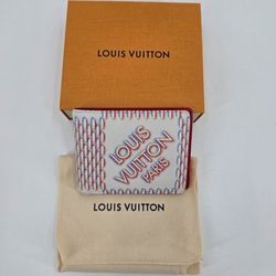 Louis Vuitton White Damier Spray Multiple Wallet From The Virgil Abloh Collection (#26307)