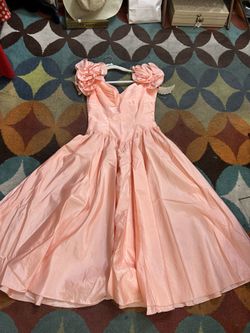 Vintage 80S Light Peachy Pink Dress