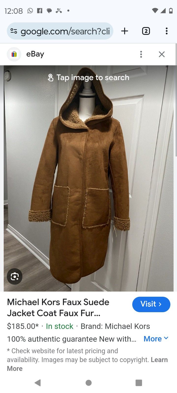 Bran New Michael Kors Cappuccino Jacket
