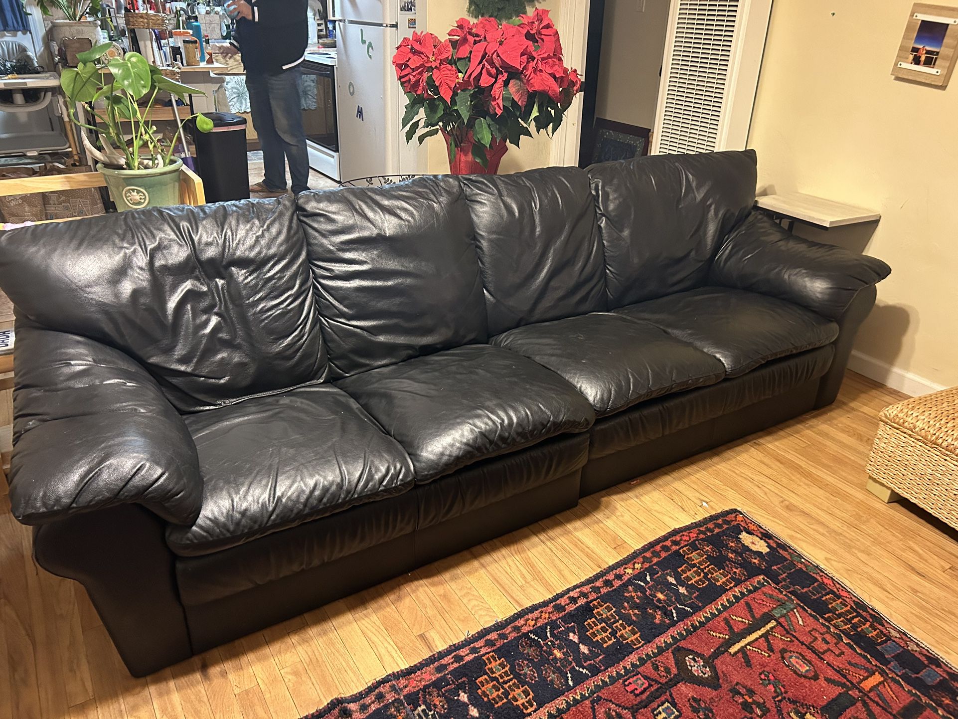 Beautiful Italian Leather Sofa