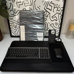 Tech Bundle - Keyboard, Mouse, Desk, Laptop Sleeve, iPhone case