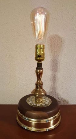 One-of-a-kind Handmade Steampunk Art Lamp/ Light. $25.00 (With Bulb)
