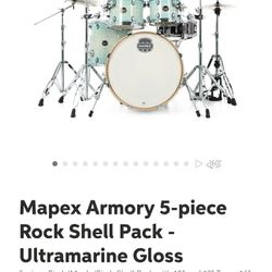  mapex armory fusion 5 PEICE Drum Set  - BRand new in Box and NEVER PLAYED