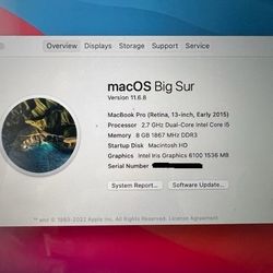 Macbook Pro 13 Inch Early 2015