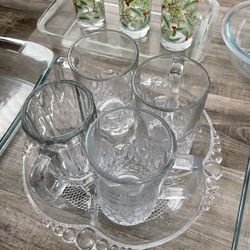 Kitchen Accessories Glass (3 Baking Dishes, 2 Bowls, 4 Glass Jar Etc). $15 Firm On Price