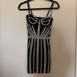 Black Sequin Dress
