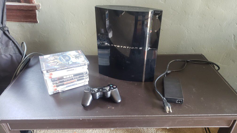 Original PS3 - Launch Day/Fat + 8 games
