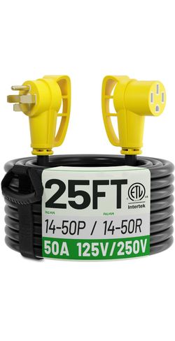 25Ft 50 Amp RV/EV Extension Cord