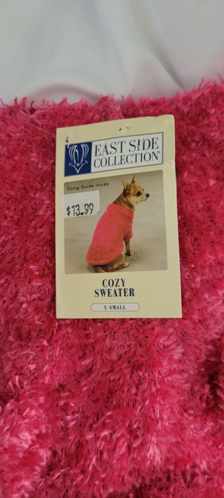 Pet Sweater Extra Small Pink XS