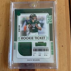 Zach Wilson Rookie Patch
