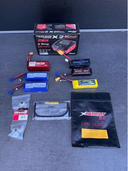 Hobby RC batteries and parts and charger lightly used everything works no problem shoot me offer Text me what you need. I will let you know how much.